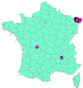 Localisation Geocaches placées par un Geocacheur