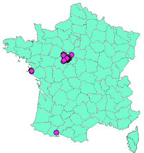 Localisation Geocaches placées par un Geocacheur