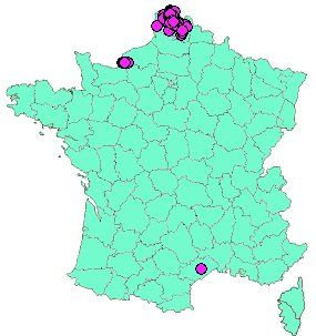 Localisation Geocaches placées par un Geocacheur