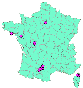 Localisation Geocaches placées par un Geocacheur