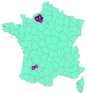 Localisation Geocaches placées par un Geocacheur