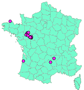 Localisation Geocaches placées par un Geocacheur