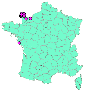 Localisation Geocaches placées par un Geocacheur