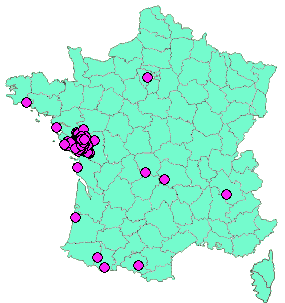 Localisation Geocaches placées par un Geocacheur