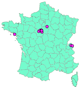 Localisation Geocaches placées par un Geocacheur