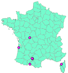 Localisation Geocaches placées par un Geocacheur