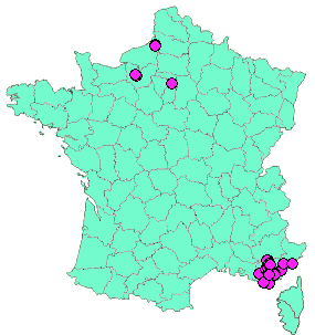 Localisation Geocaches placées par un Geocacheur