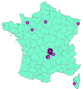 Localisation Geocaches placées par un Geocacheur