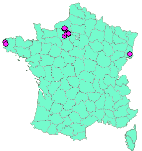 Localisation Geocaches placées par un Geocacheur