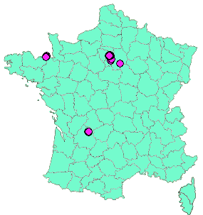 Localisation Geocaches placées par un Geocacheur