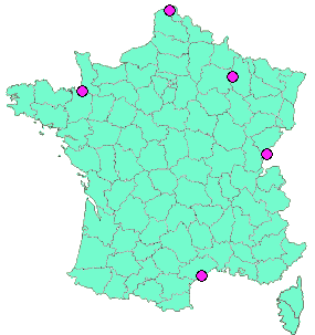 Localisation Geocaches placées par un Geocacheur