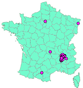 Localisation Geocaches placées par un Geocacheur