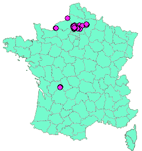 Localisation Geocaches placées par un Geocacheur