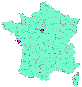 Localisation Geocaches placées par un Geocacheur