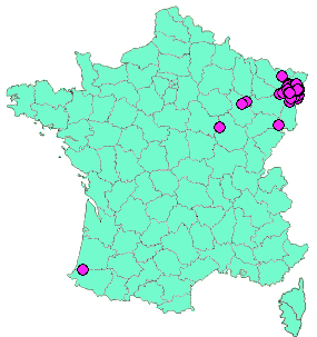 Localisation Geocaches placées par un Geocacheur