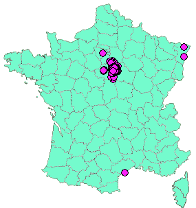 Localisation Geocaches placées par un Geocacheur