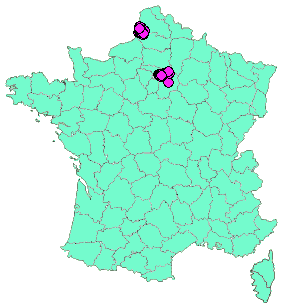 Localisation Geocaches placées par un Geocacheur