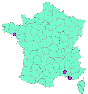 Localisation Geocaches placées par un Geocacheur