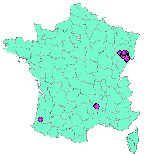 Localisation Geocaches placées par un Geocacheur