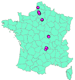 Localisation Geocaches placées par un Geocacheur