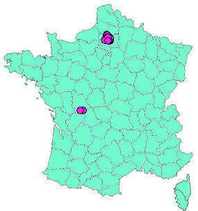 Localisation Geocaches placées par un Geocacheur