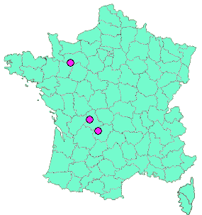 Localisation Geocaches placées par un Geocacheur