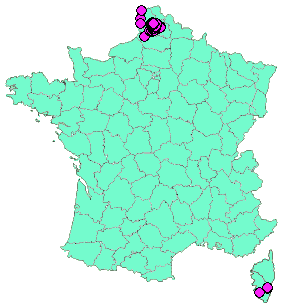 Localisation Geocaches placées par un Geocacheur