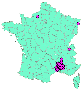 Localisation Geocaches placées par un Geocacheur