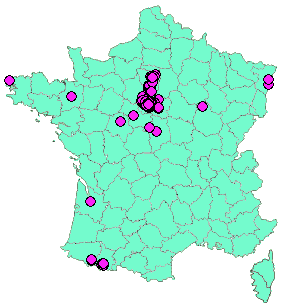 Localisation Geocaches placées par un Geocacheur