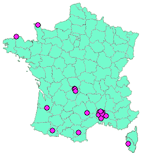 Localisation Geocaches placées par un Geocacheur