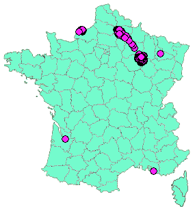 Localisation Geocaches placées par un Geocacheur