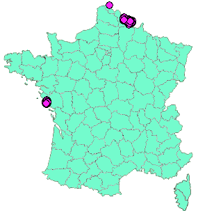 Localisation Geocaches placées par un Geocacheur