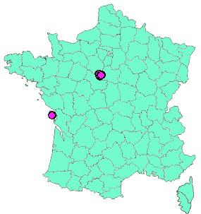 Localisation Geocaches placées par un Geocacheur