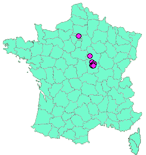 Localisation Geocaches placées par un Geocacheur