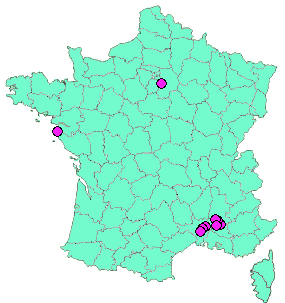 Localisation Geocaches placées par un Geocacheur