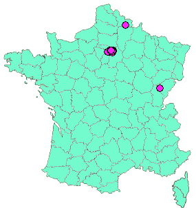 Localisation Geocaches placées par un Geocacheur