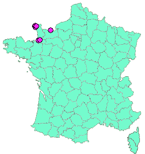 Localisation Geocaches placées par un Geocacheur