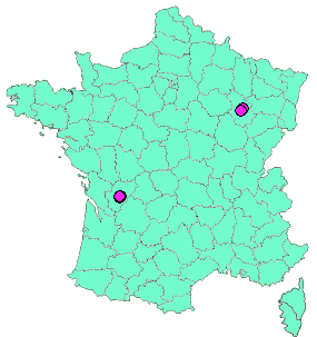 Localisation Geocaches placées par un Geocacheur