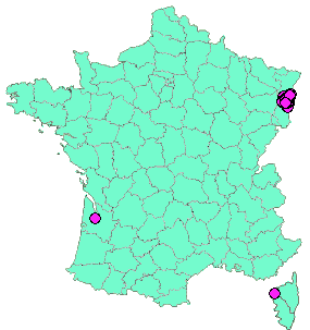 Localisation Geocaches placées par un Geocacheur