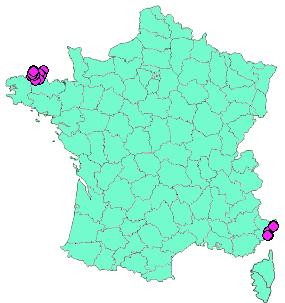 Localisation Geocaches placées par un Geocacheur