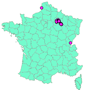 Localisation Geocaches placées par un Geocacheur