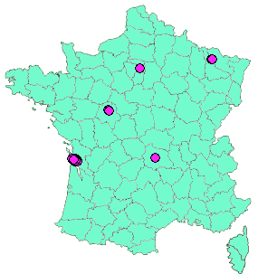 Localisation Geocaches placées par un Geocacheur