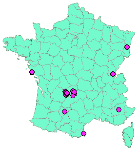 Localisation Geocaches placées par un Geocacheur