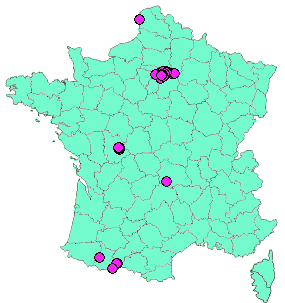 Localisation Geocaches placées par un Geocacheur