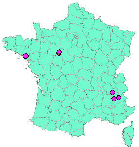 Localisation Geocaches placées par un Geocacheur