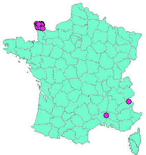 Localisation Geocaches placées par un Geocacheur