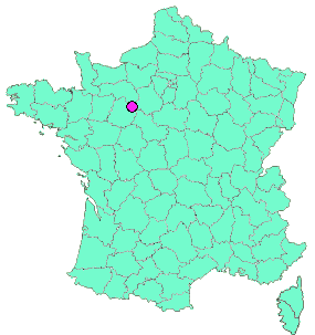 Localisation en France de la geocache La Même d’une rive à l’autre