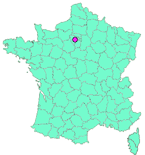 Localisation en France de la geocache Galette des rois 2025