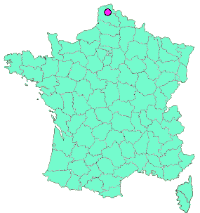 Localisation en France de la geocache à la croisée des chemins 