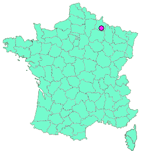 Localisation en France de la geocache Les Trésors de la voie Verte